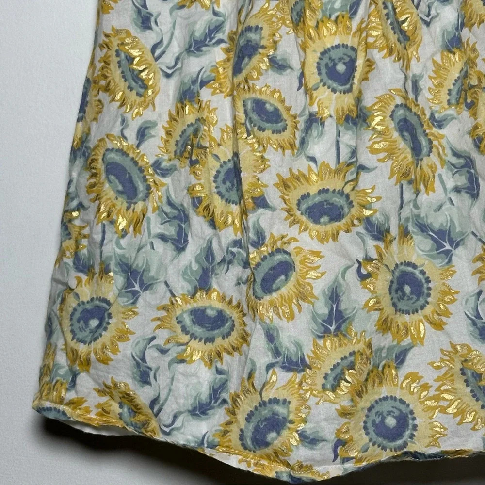 Tommy Bahama‎ Girls 3T Sunflower Dress Yellow Blue White Ruffle Summer floral